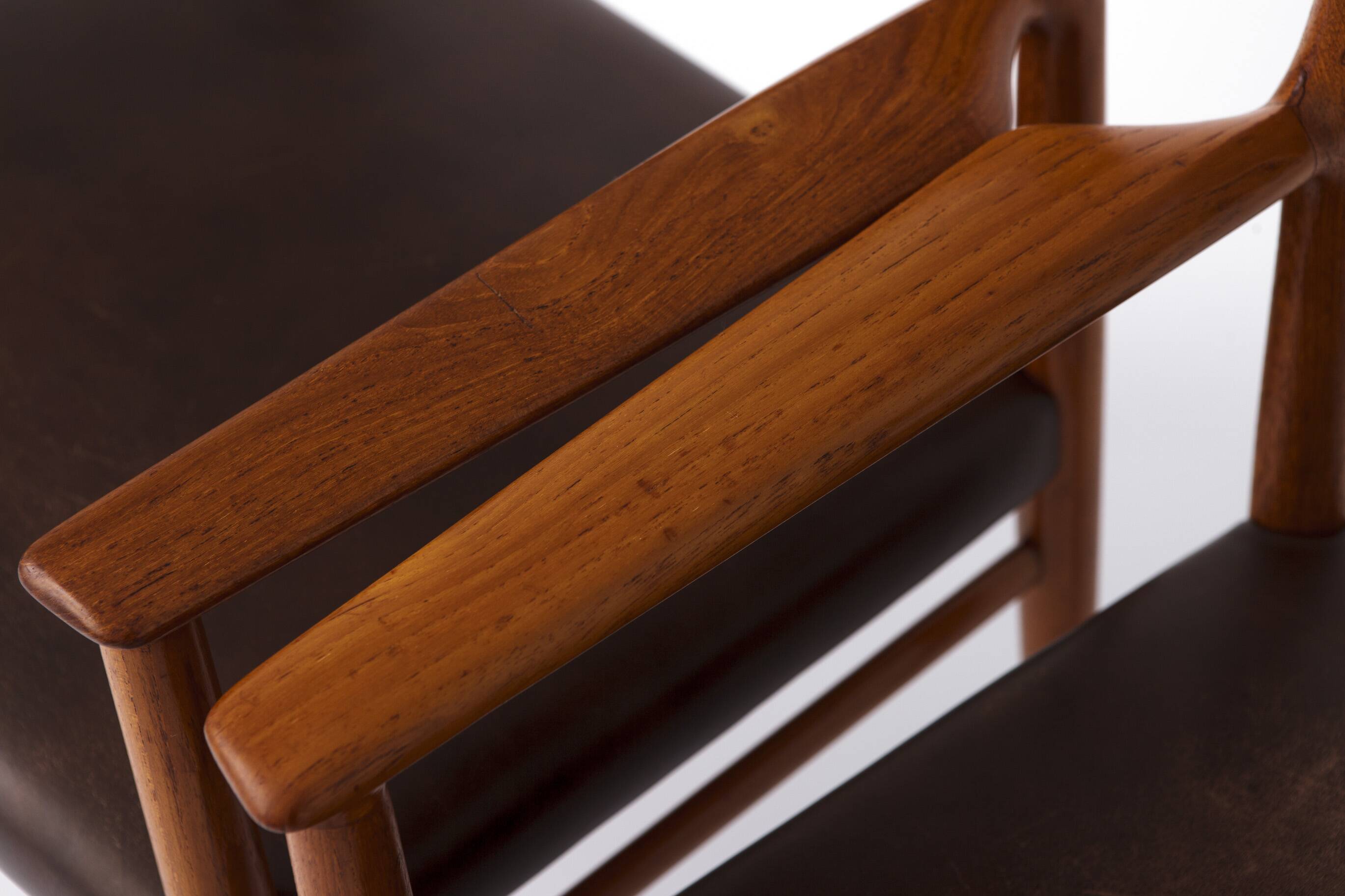 Pair of Arne Vodder Model 418 Armchairs, 1960s Danish Mid Century Teak