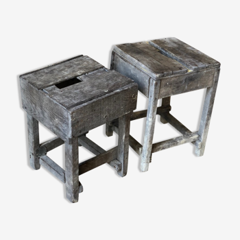 Duo of two stool