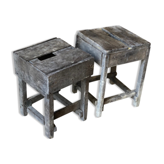 Duo de deux tabouret