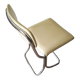 Chaise de bureau en acier chromé Italie 1960s