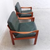 Danish pair of easy chairs by Illum Wikkelsø for Niels Eilersen, 1960s