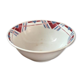Saladier in red and blue "Basque" model.