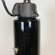 Industrial bauhaus black enamel pendant lamp, 1930s