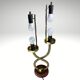 Midcentury brass tubular architectural table lamp, 1960s