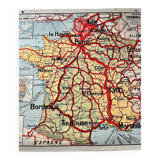 Carte scolaire Vidal Lablache n°7 France Chemins de Fer