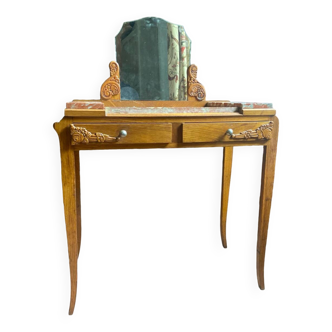 Art Deco dressing table in solid oak