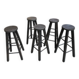 Set of 5 bar stools