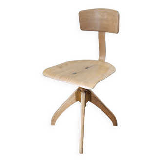Chaise d'atelier Ama Elastik 1930 design Albert Menger