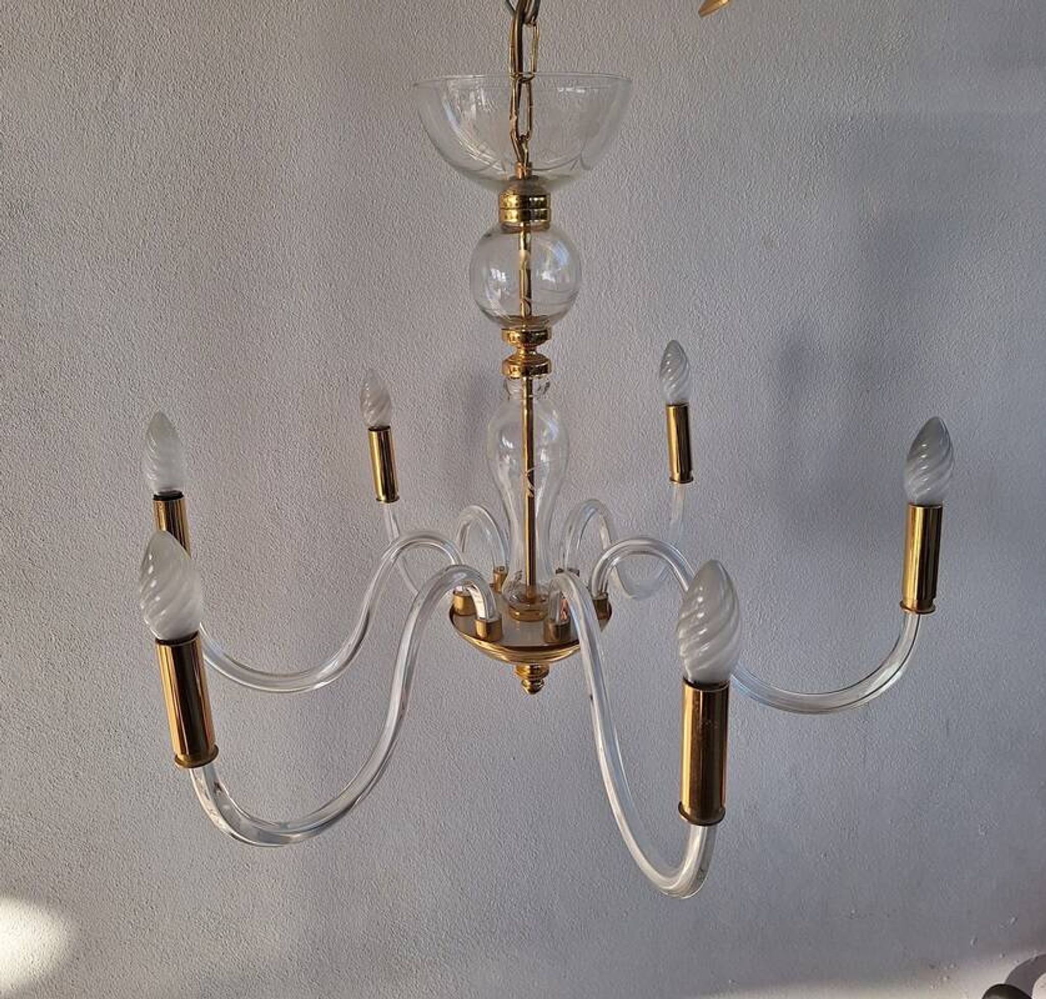 Murano chandelier 6 arms de mayo