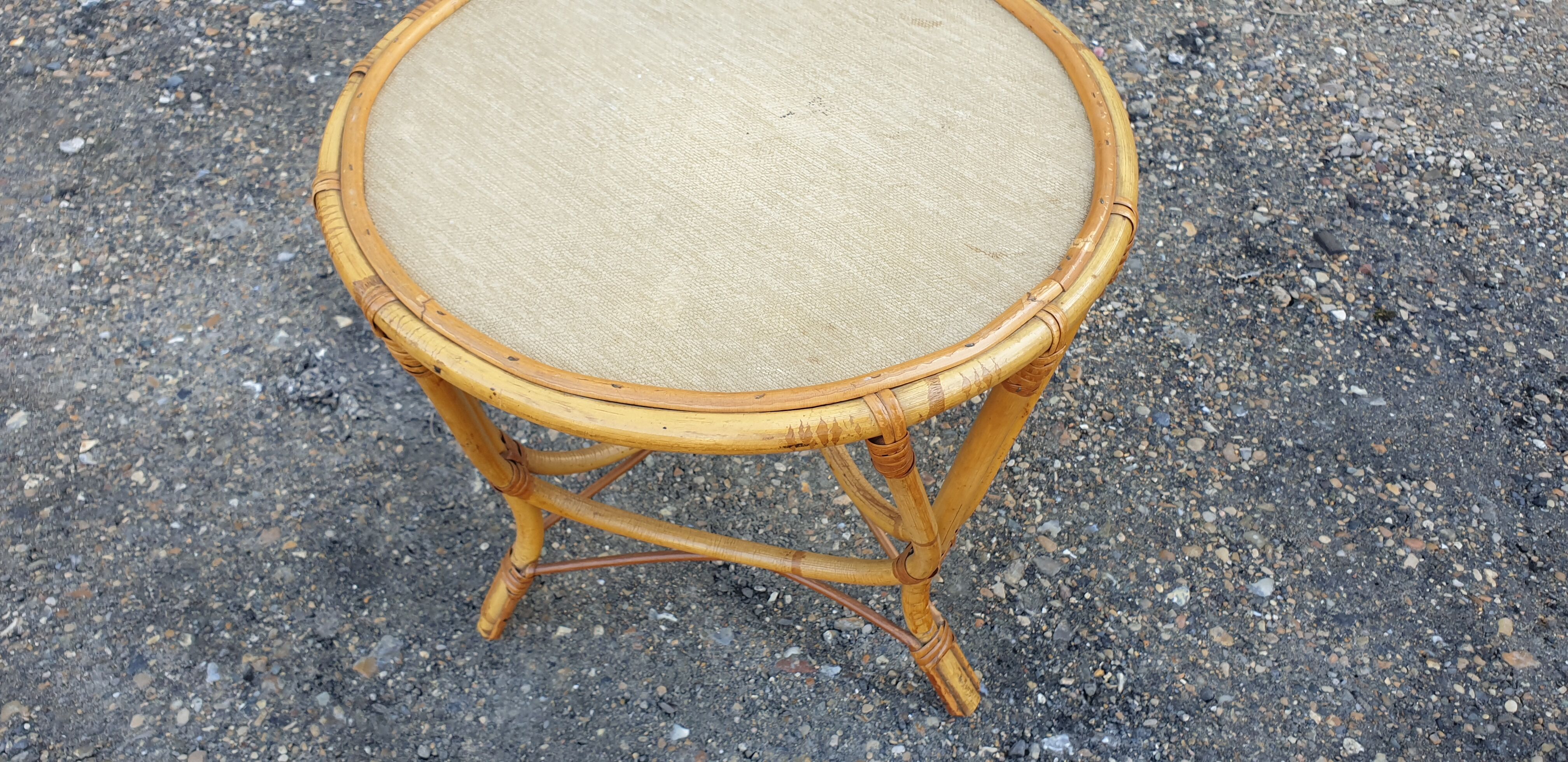 Rattan coffee table