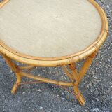 Rattan coffee table