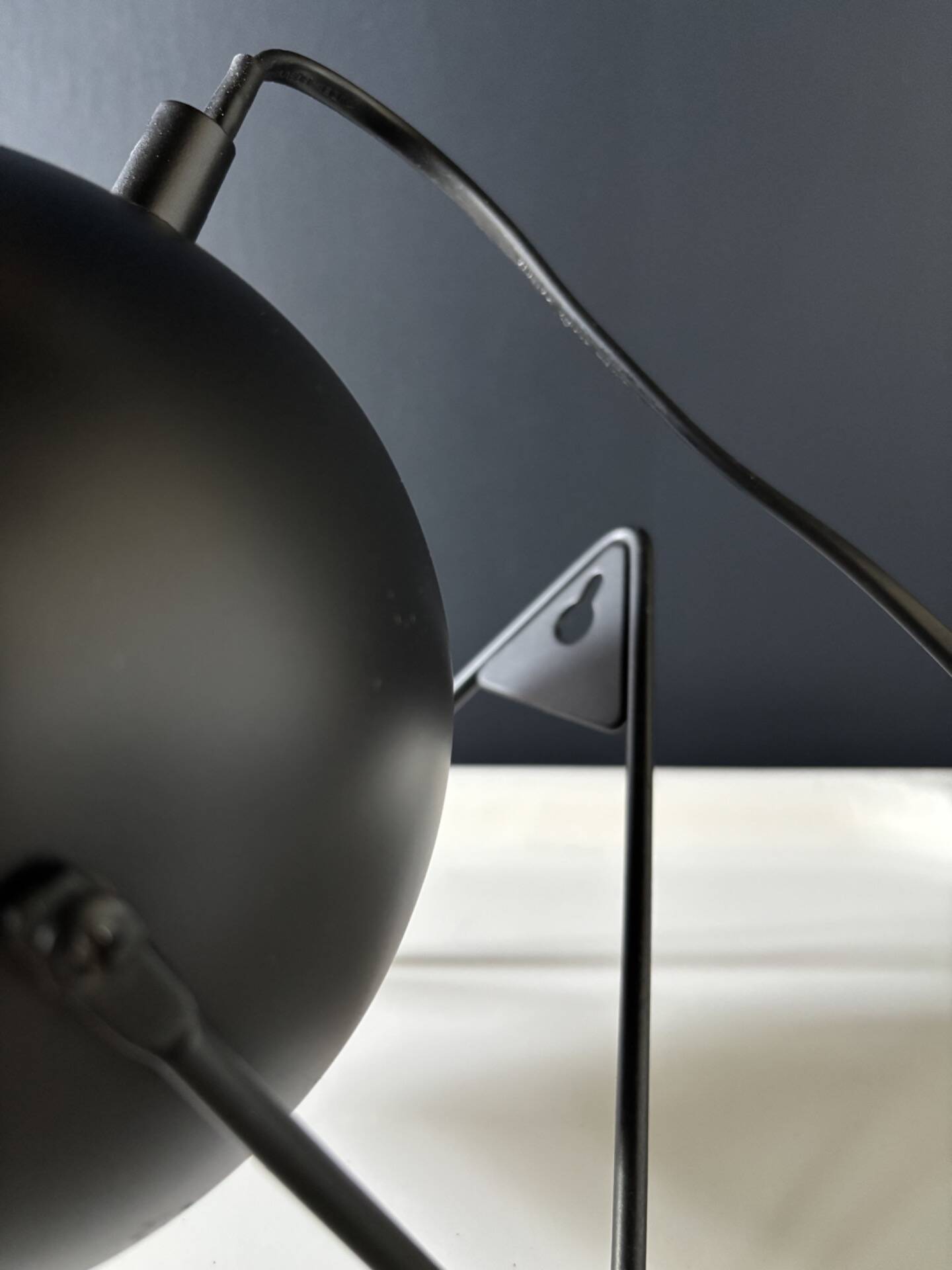 Adjustable black table lamp