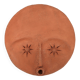 Round ceramic wall mask inspired by Africa, 1980s.