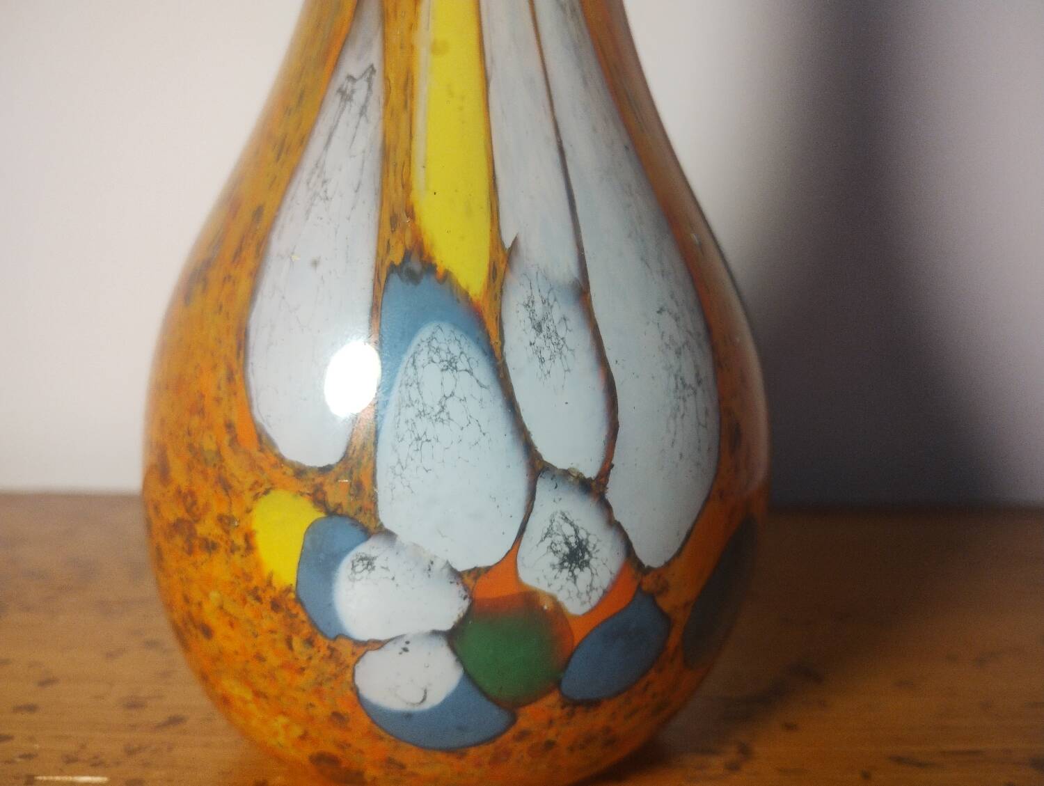 Blown glass vase