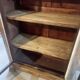 Two-door display cabinet in Louis Philippe style.