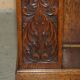 Victorian carved oak revolving library, circa 1880.