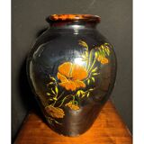 Large French folk art vase