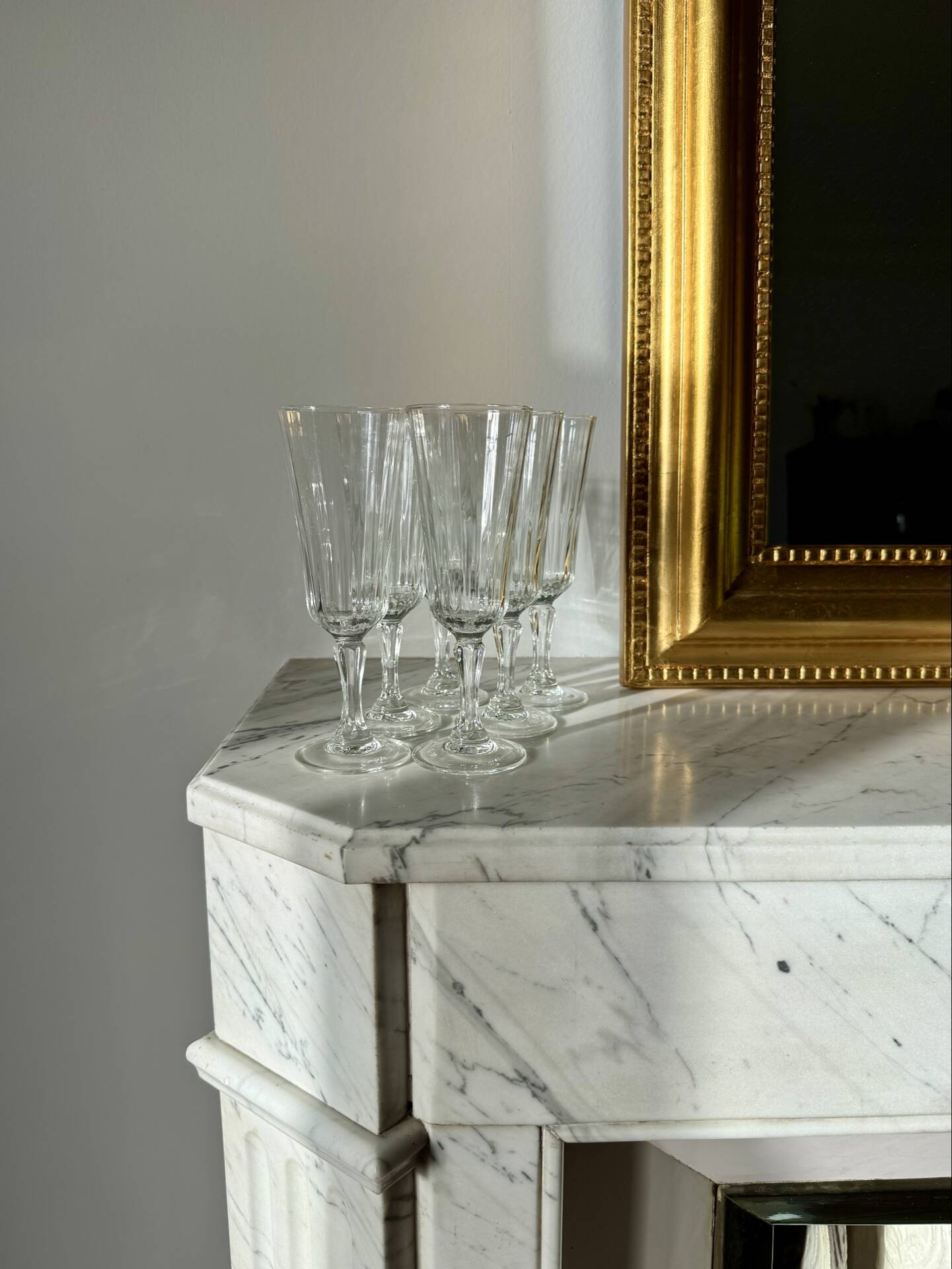 Set of 6 Luminarc champagne glasses