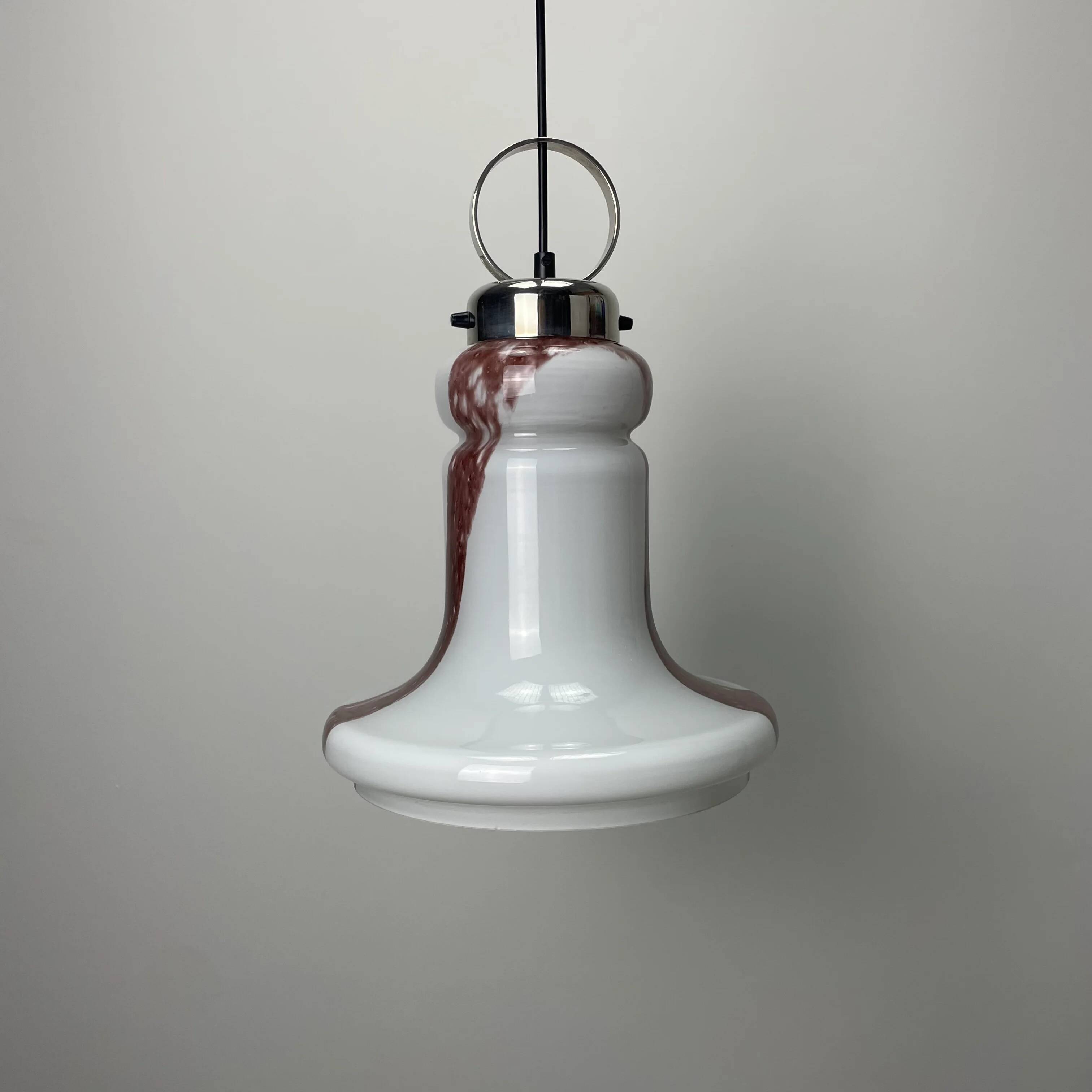 Trumpet-shaped suspension by Doria Leuchten 1960