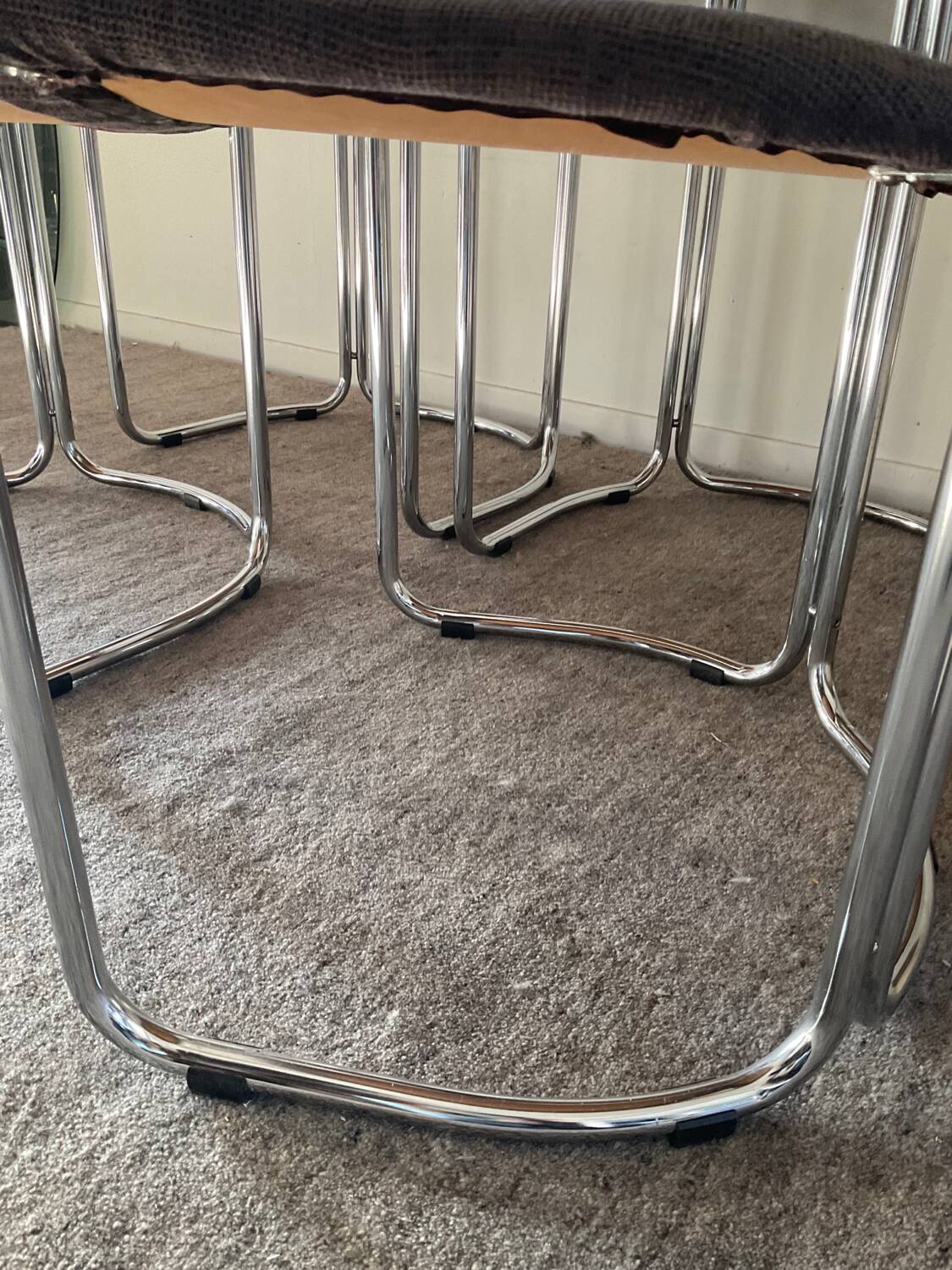 Series of 4 Italian armchairs by Otto Gerdau 1970s