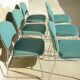 Set of six stackable vintage chairs