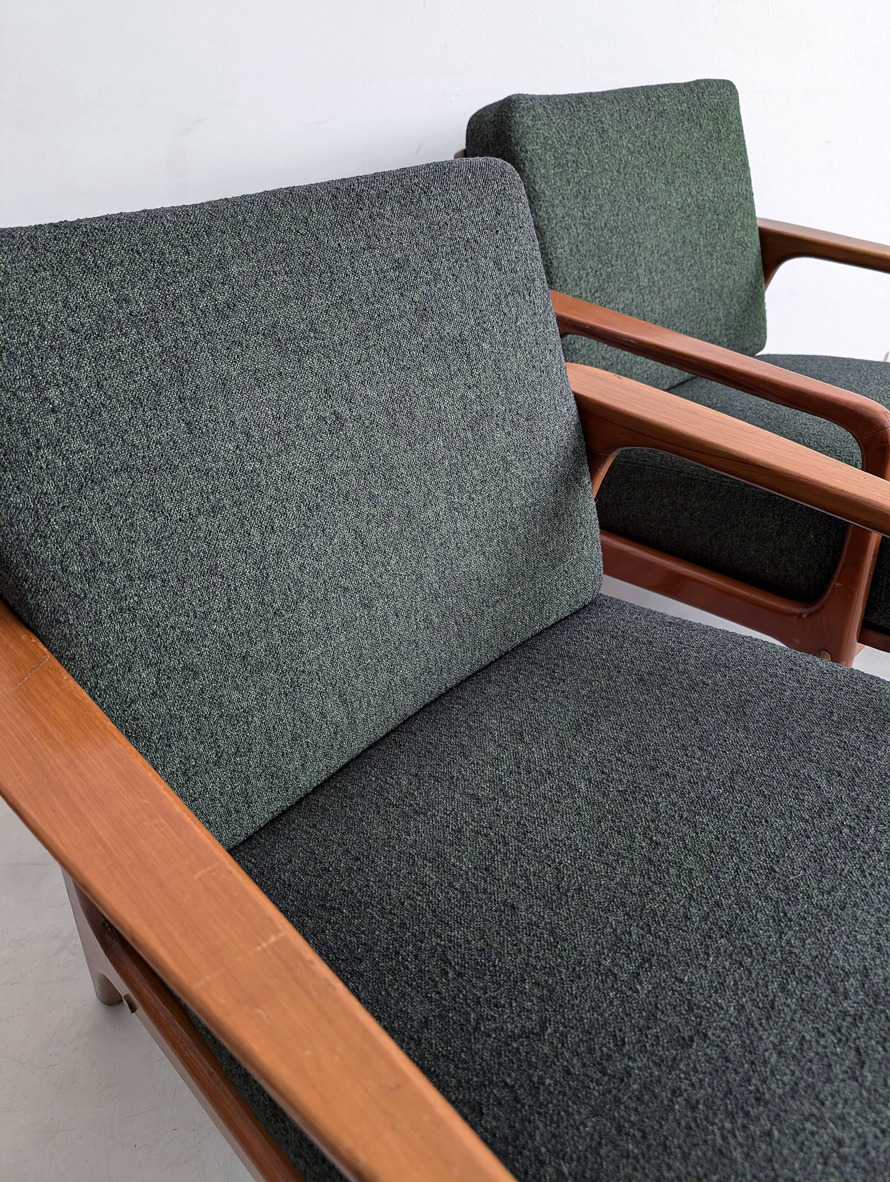 Forest Green Midcentury Armchairs 1960s
