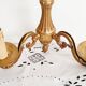 2-light brass wall light, vintage, Louis XVI style