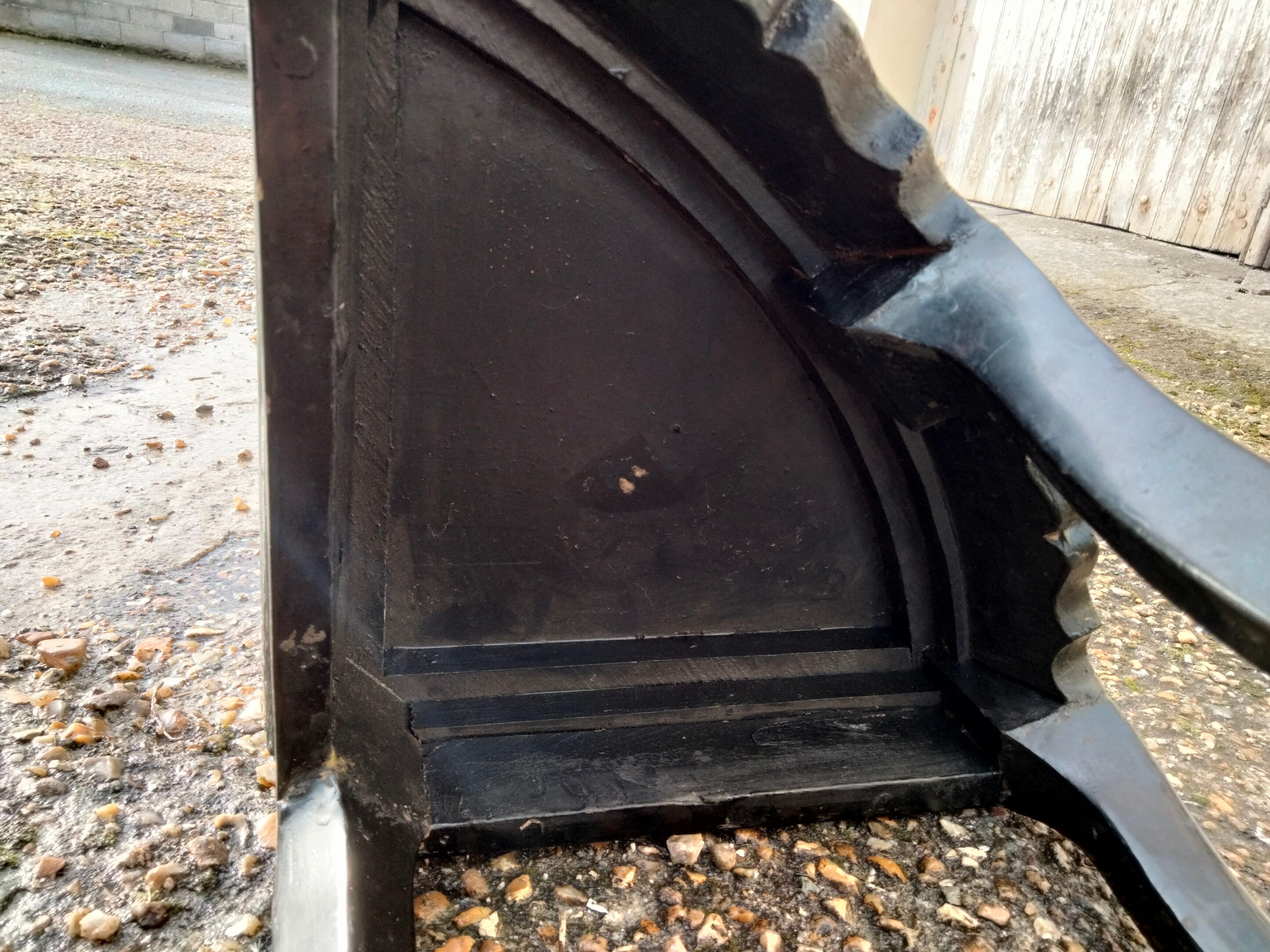 Coffee table Asian décor inlaid with vintage antique mother-of-pearl