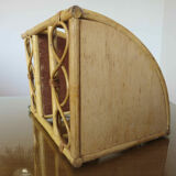 Rattan corner shelf 60s 70s