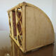 Rattan corner shelf 60s 70s