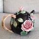 Vintage teapot in slip from the 80s