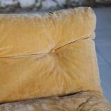 Vintage "Pixi" style armchair in velvet and chrome, 1970