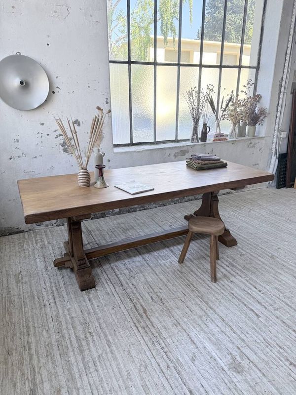 Table monastère chêne 1950 XXL
