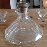 Service a liqueur art déco en cristal