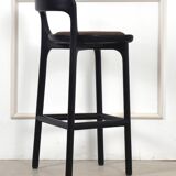Burnt wood counter stools