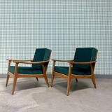 Scandinavian sofa and armchair set