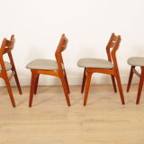 4 x dining chairs | Erik Buch | Model 310 | Teak | re-upholstered