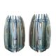 Pair of Veca wall lights in two-tone glass, Italy 1960