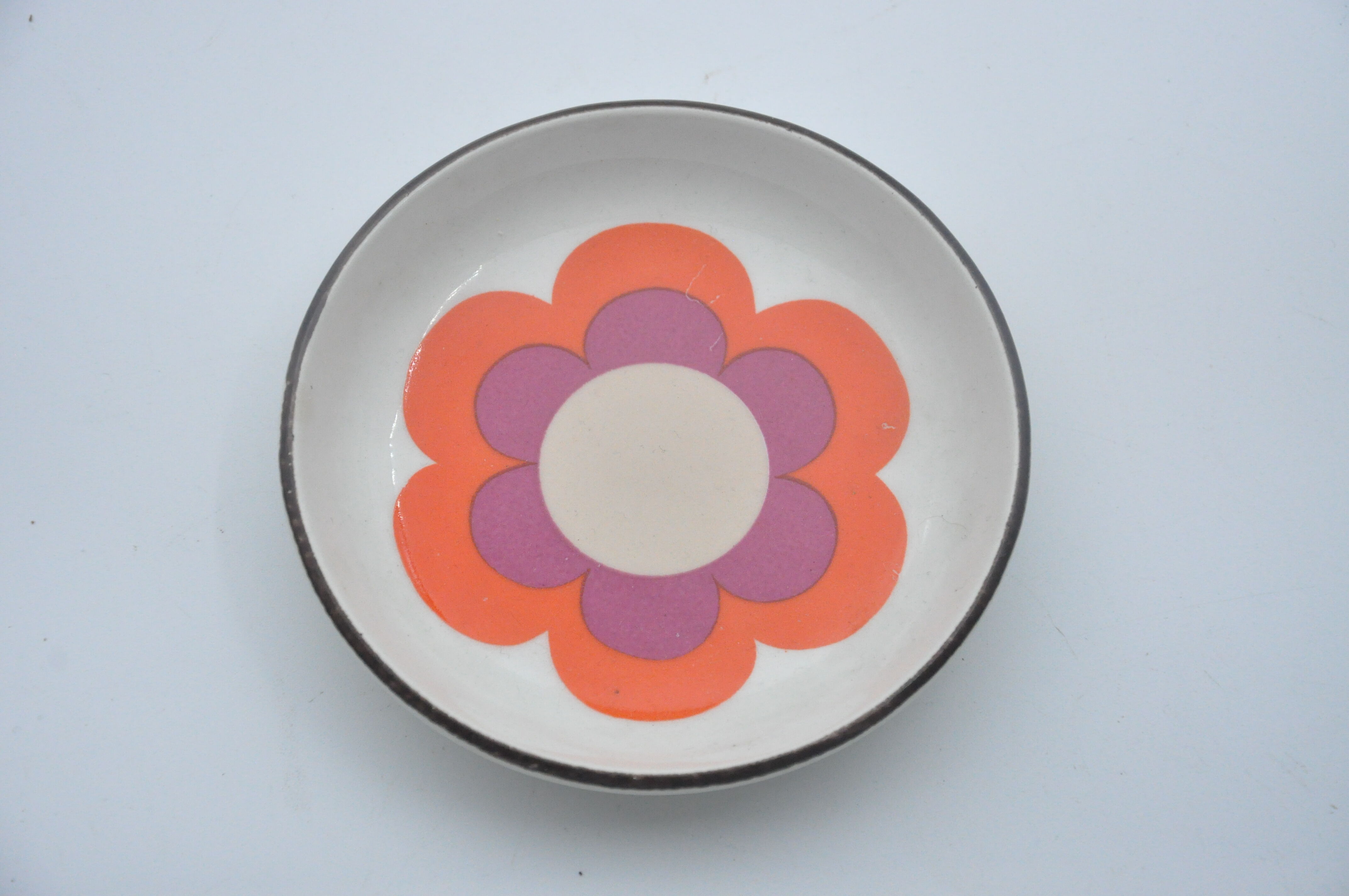 Old service 6 plates 2 cups GIEN model HARMONIS art table collection