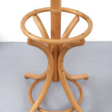 Beech standing coat rack Thonet 1960s