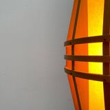 Mid-Century Wooden Cocoon Pendant Lamp