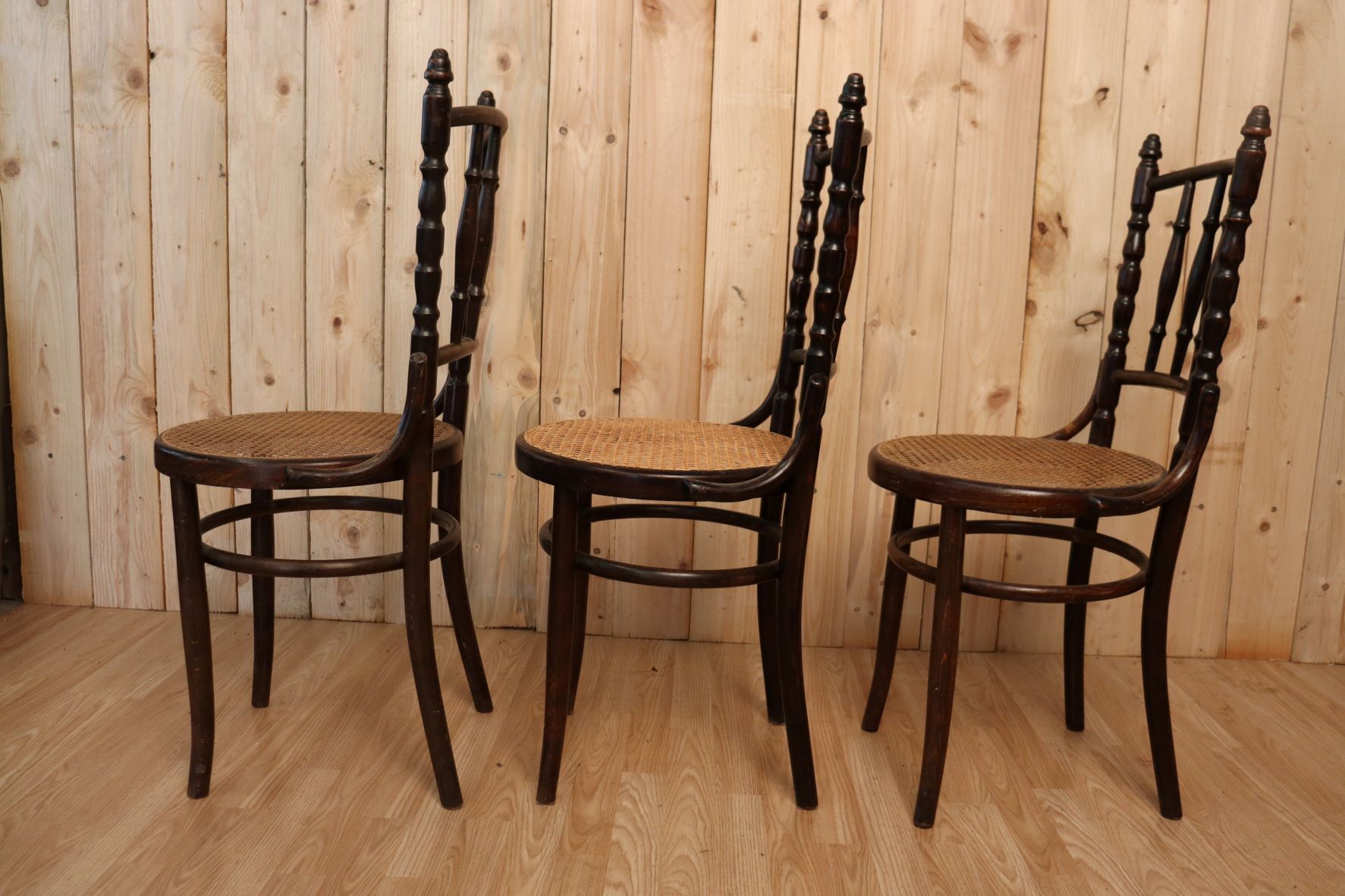 Set of 6 bistro chairs by Fischel