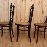 Set of 6 bistro chairs by Fischel