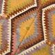 5x10 Kilim Mustard Yellow Geometric Style Area Vintage Kilim Rug,152x296 Cm