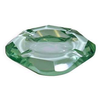 Prismatic Crystal Glass  Ash Tray by Fontana Arte - 1950s