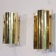Pair of brass wall lights from Falkenberg 1970