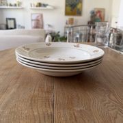 Lot de 4 assiettes creuses en céramique