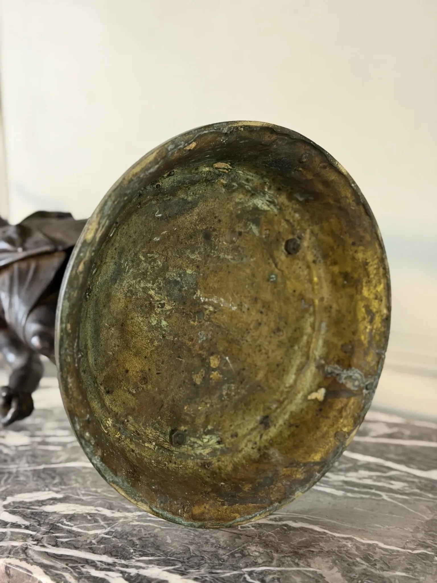 Drunken Silenus, black patinated bronze after the Antique circa 1880