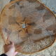 Braided raffia lampshade - Vintage authentic 70s