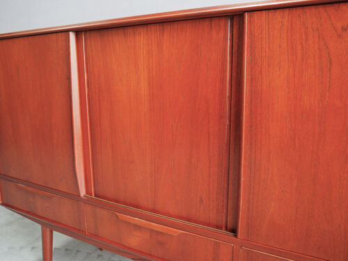 High 60's teak veneer sideboard with bar